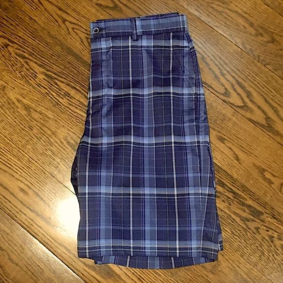 TOMMY ARMOUR Blue Plaid Mens Golf Shorts 34 - Picture 5 of 9